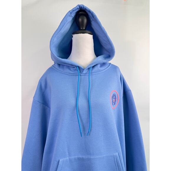 The Mahjong Line Blue Graphic Hoodie A Life Well Played Size M/L - Picture 3 of 10